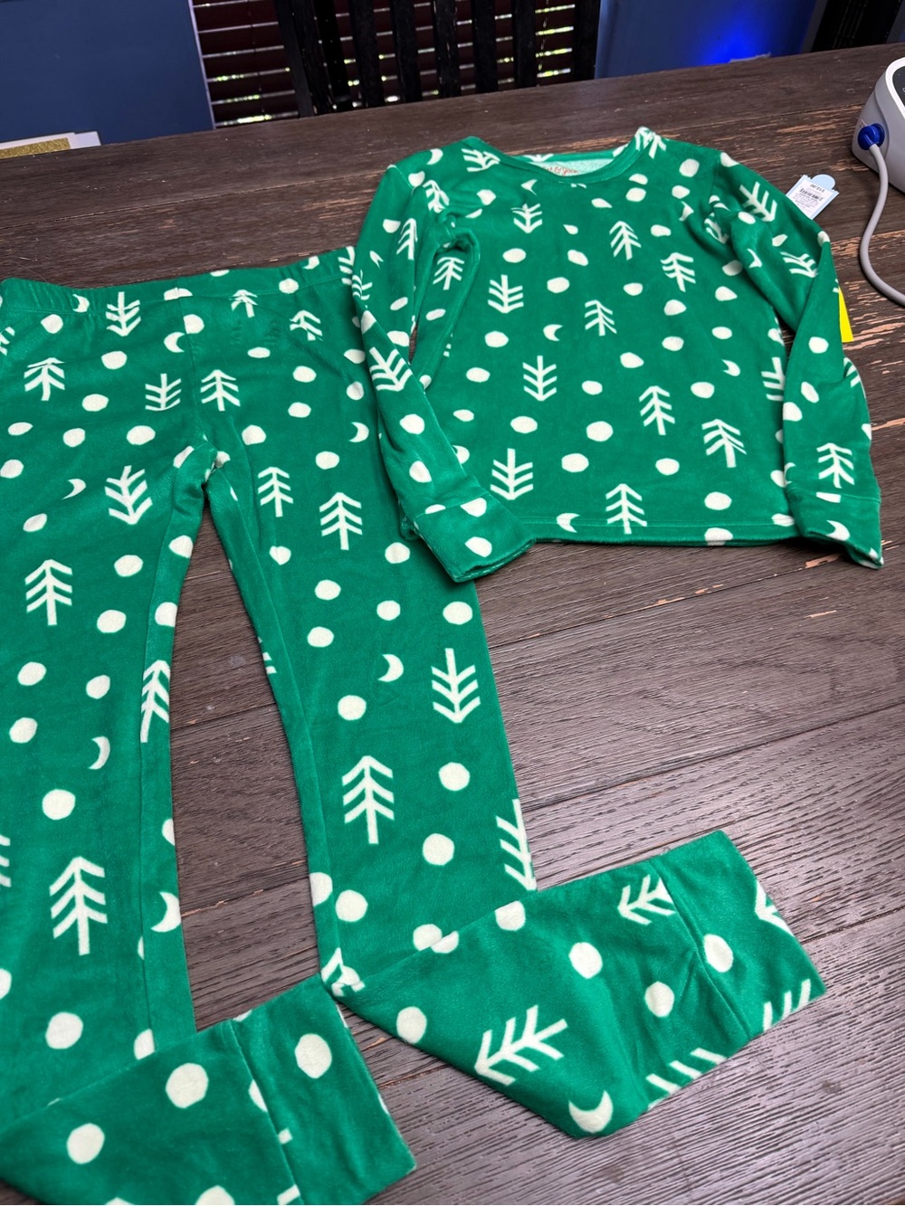 Target Green Tree and Dot Kids Pajama Set